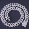 Hip Hop 20mm Mixed Set T-shaped Cubic Zirconia Cuban Chain Hip-hop Jewelry Trendy Necklace
