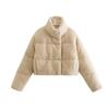 2024 Autumn/Winter Women's Urban Casual Velvet Jacket with Lambswool