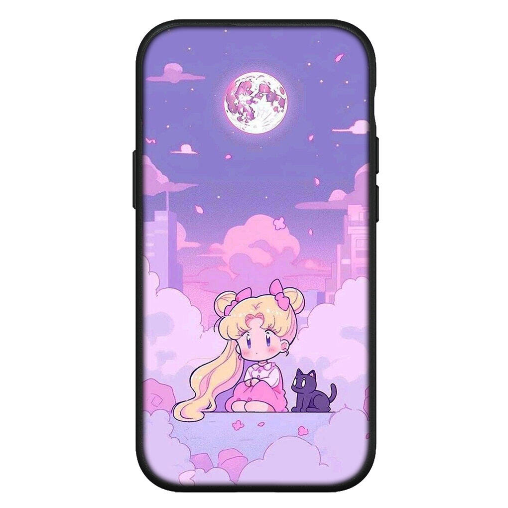 Cover for iPhone 17 16 15 Xiaomi Poco Redmi Note 14 13 12 11 Pro Max 9 16e Samsung Galaxy S25 S24 S23 OPPO Huawei Anime Sailor Moon Girl Phone Case