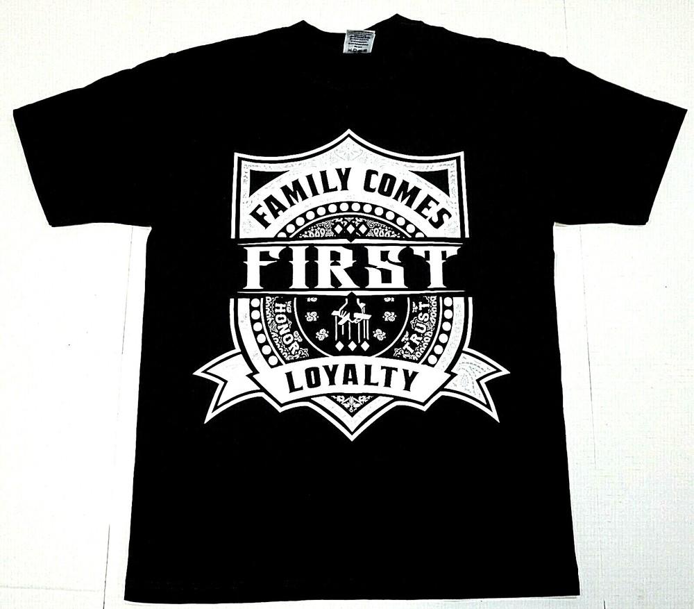 FAMILY FIRST T-Shirt Loyalty Urban Streetwear 100% Cotton Tee Adult Men s New Unisex T-Shirt M