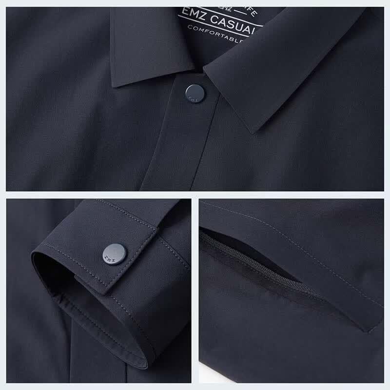EMZ Men's Fashion Lightweight Stand-Collar Jacket