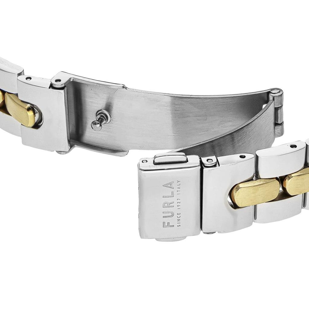 Watch FURLA LOGOLINKS Green Dial Stainless Steel Quartz Watch Jewelry Accessory WW00030008L4 Multicolor [Furla] 36.5MM Women's [Item]