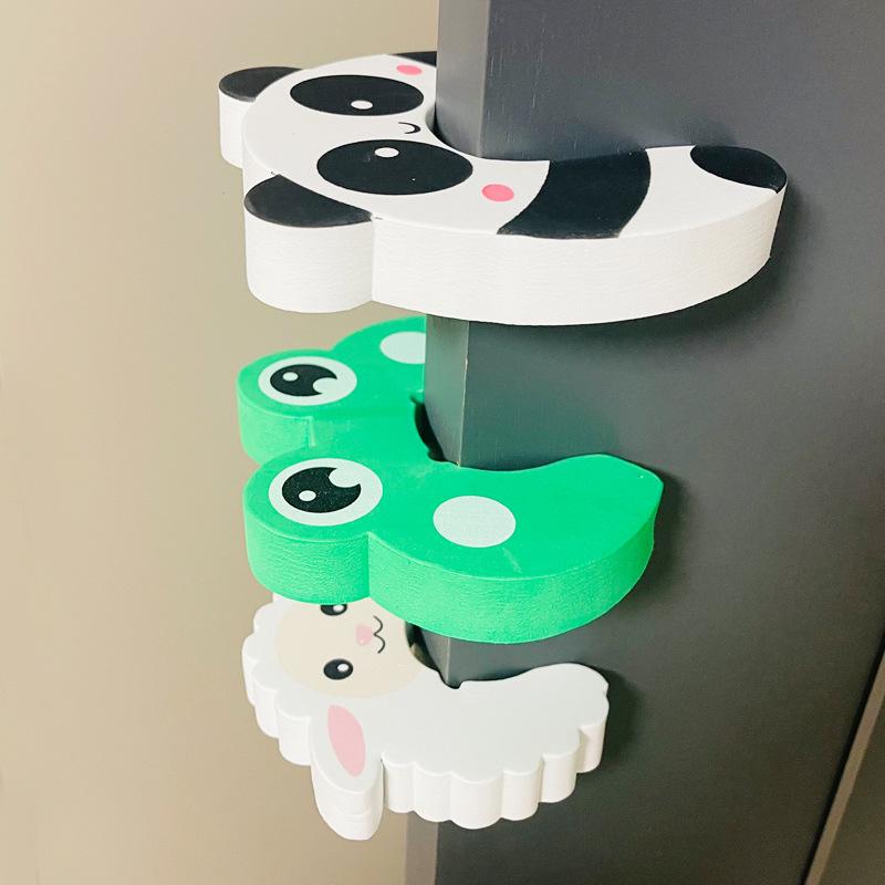 11-Color Cartoon Safety Door Stopper for Kids - Thick EVA Door Clip