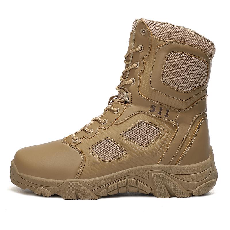 New Men Tactical Boots Waterproof Safety Desert Hunting Hiking Shoes Work Unisex Lace Up Army Brand Motorcycle Climbing Shoes