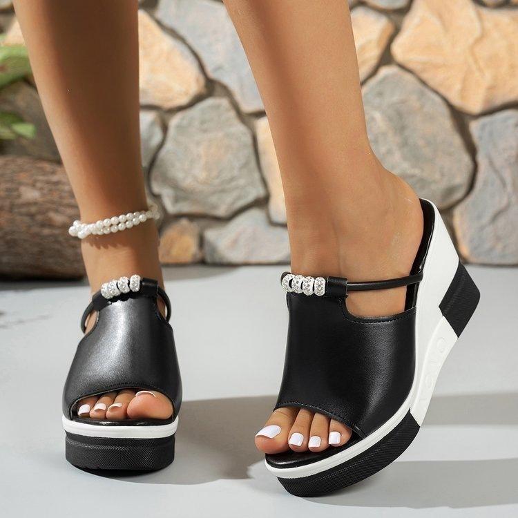Women's Shoes, Large Size Shoes, Thick-soled Shoes, Slippers
