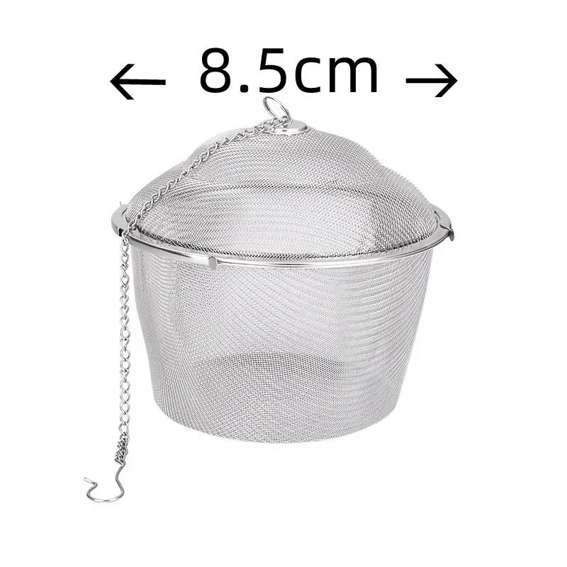Reusable 304 Stainless Steel Tea Ball Strainer Mesh Herbal Infuser Filter Tea Leaf Spice Tea Strainer Boil soup for Teapot