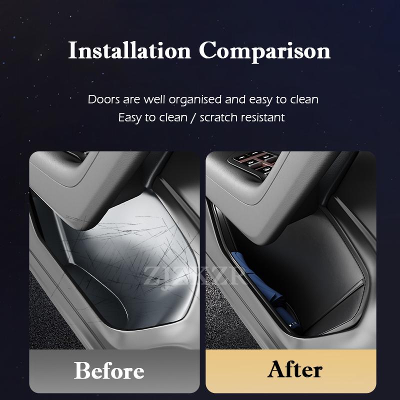 For Honda UR-V URV -2025 Door Side Storage Box Leather Front Rear Door Handle Organizer Tidying Car Door Slot Accessories