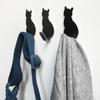 2 Pcs/lot Cat-shaped Wall Mount Hooks - Decorative Stainless Steel Hanger (1000g)