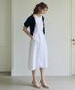 PAUL&ALICE Halter-Neck Midi Dress / White