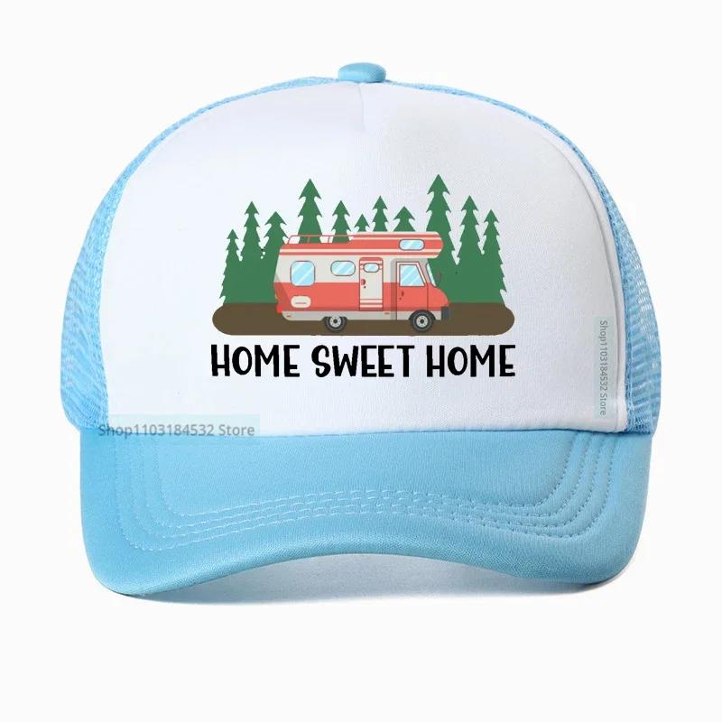 

Motorhome RV Camping Camper Home Sweet Baseball Cap Outdoor Travel Adventure Dad hat Summer Unisex Mesh Visor Outdoor Sun Hats Adjustable