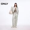 ONLY Women's 2025 Summer Drawstring High-Waist Straight-Leg Pants