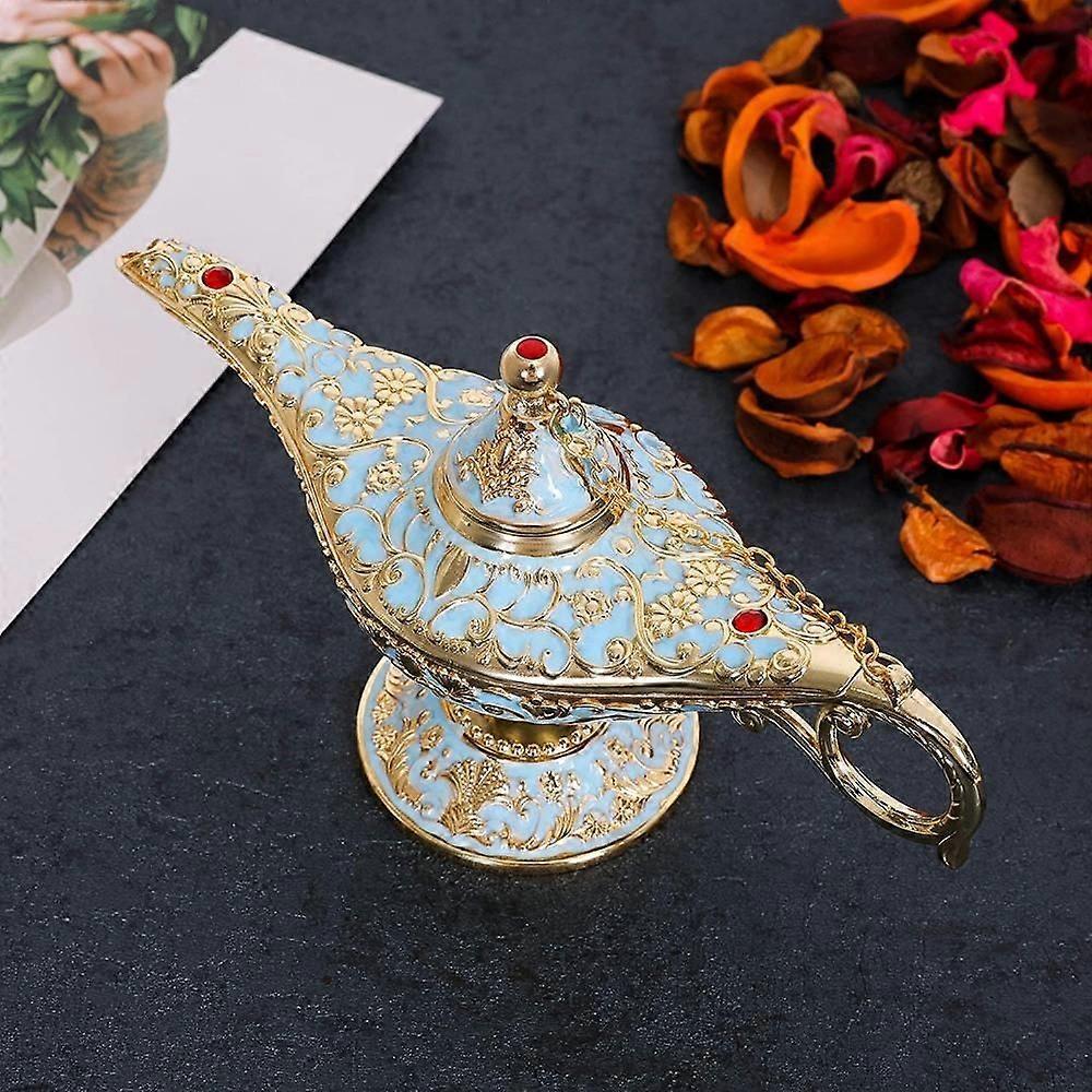 Vintage Aladdin Magic Lamp Genie Collector's Edition /Wedding Table Decoration,Collectable Rare Classic Arabian Props Aladdin Pot & Delicate Gift for 