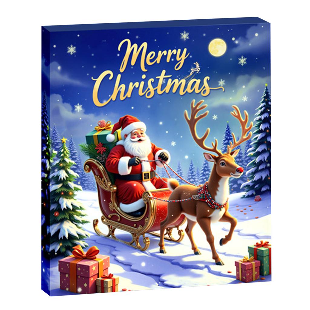 Countdown Christmas Charm Bead with Christmas Tree DIY Christmas Charms Beads Bracelet for Girls Kids Teens and Adults