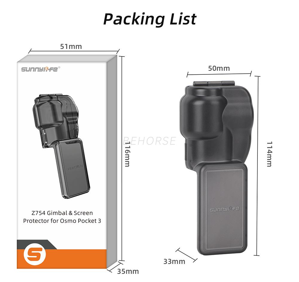 

Защитный чехол для экрана с панорамированием и наклоном объектива Sunnylife, защитный чехол от царапин для DJI Osmo Pocket 3, аксессуары для портативных камер