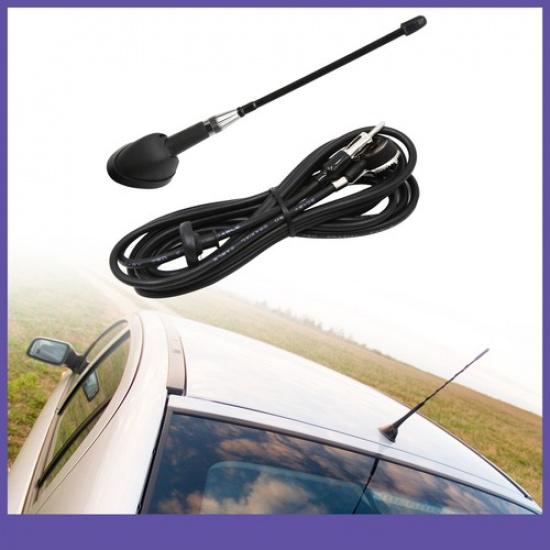 300cm Car Vehicle Roof Mount Radio FM AM Antenna Aerial Universal Black