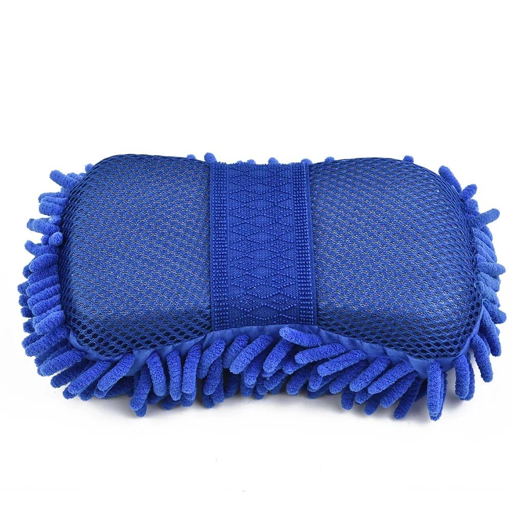 Car Washing Sponge Brush Soft Chenille Microfiber Washing Brush Car Body Cleaning Water Absorbtion Brushes Detailing Washer