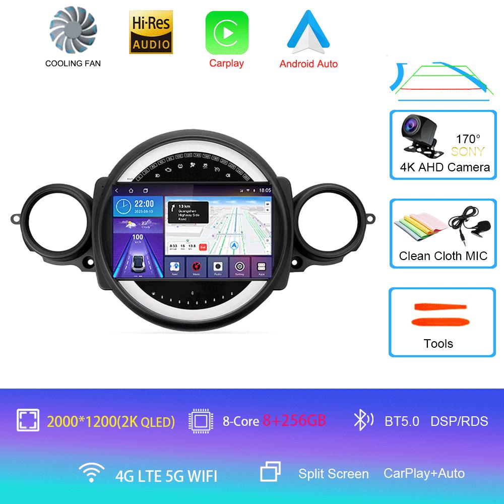 Android 14 Car Radio For BMW Mini Cooper R56 R60 R51 2006 - 2015 GPS Carplay Navigation Stereo Auto DSP BT DVD Multimedia Player