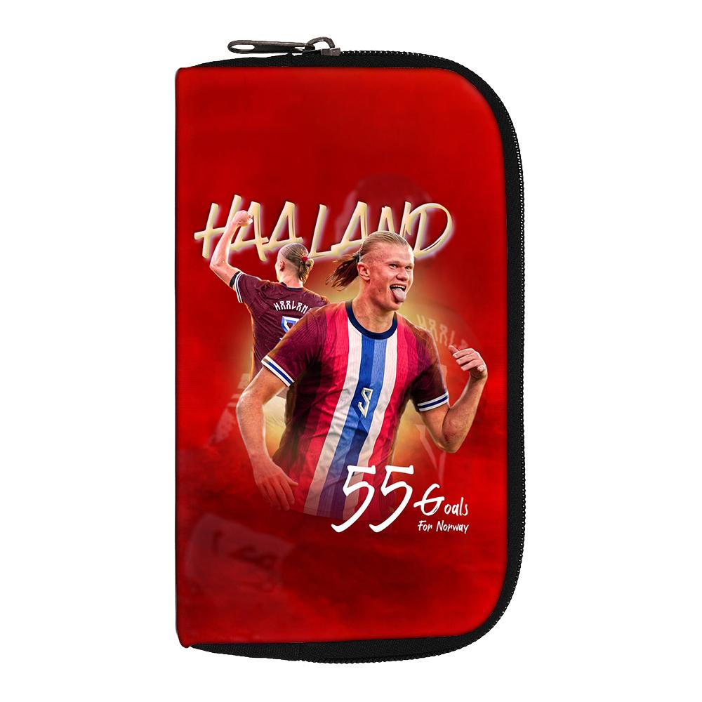 Haaland Wallets Portable Money Coin Purse Women Men Football Star Clutch Bag Credit Card Money Bags storage bag headphone bag