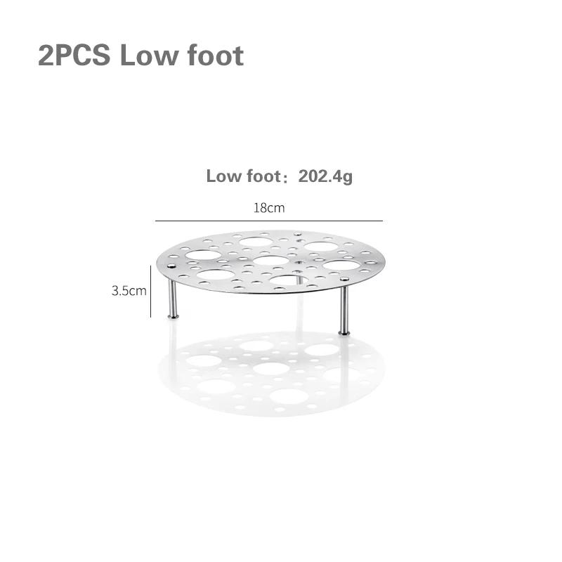 304 Stainless Steel Thickened Steam Rack Universal Steam Rack High Pressure Boiler Steam Grid Steaming Plate High Foot Steamer