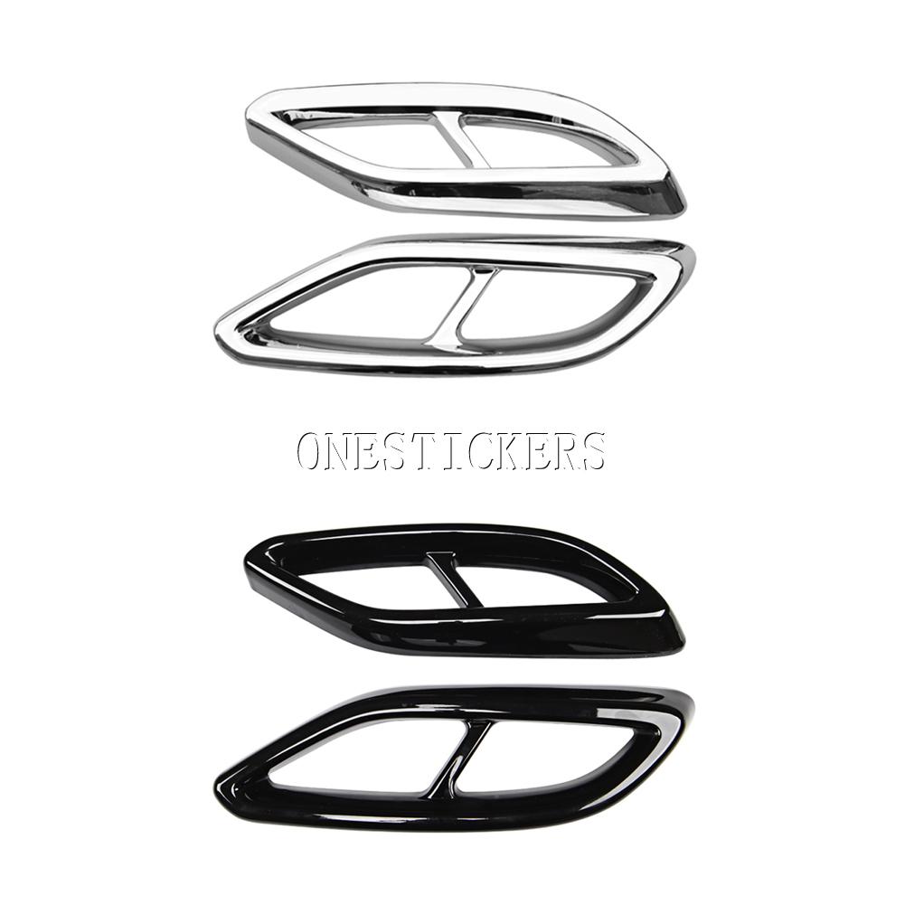 For Mercedes Benz CLA Class C118 W118 CLA180 200 220 250 260 2020-2022 ABS Car Accessories Muffler Exhaust Pipe Tail Cover Trim KIY7