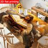 1 Stück Serene Jesus Christus Tischdecke - Elegante Tischabdeckung mit himmlischer Szene, Wiederverwendbar & Leicht zu Reinigen, Perfekt für Religiöse Versammlungen, Osterfeier