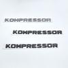 FOR Mercedes Benz Kompressor Emblem Rear Trunk Badge Lettering Chrome Black Logo Stickers CLK SLK SL CLS ML A B C S R Class