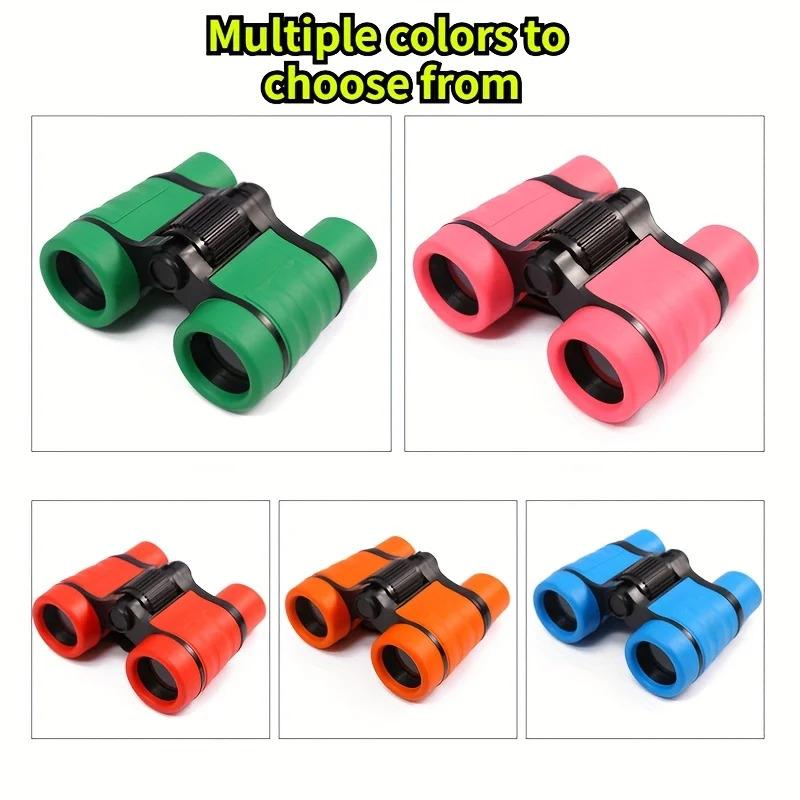 Kids Binoculars 4x30 - Rubber-Handled, Pocket-Sized, Plastic Optics, Great for Outdoor Sports & Games, Best Gift for Children's