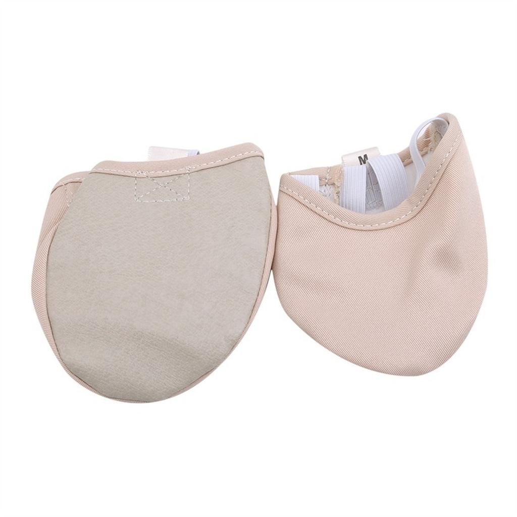 Half Sole Dance Shoes Soft Sole Split Sole for Ballet Pointe and Practice with Elastic Strap Suitable for Adults and Children