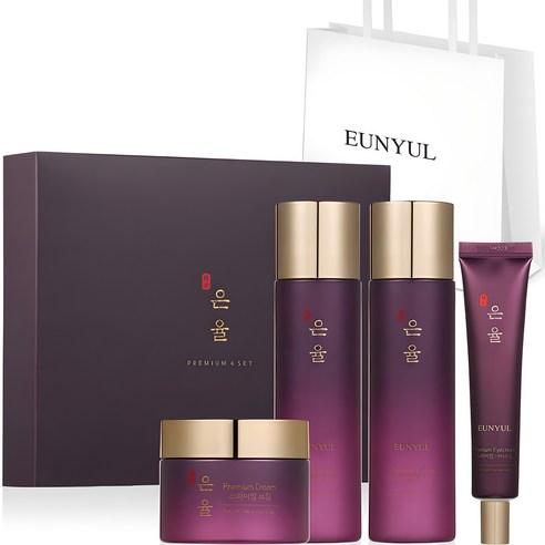 Eunyul Premium Herbal Hanbang 4-Piece Skincare Set (Skin 200ml, Lotion 200ml, Eye Cream 40g, Cream 60g)