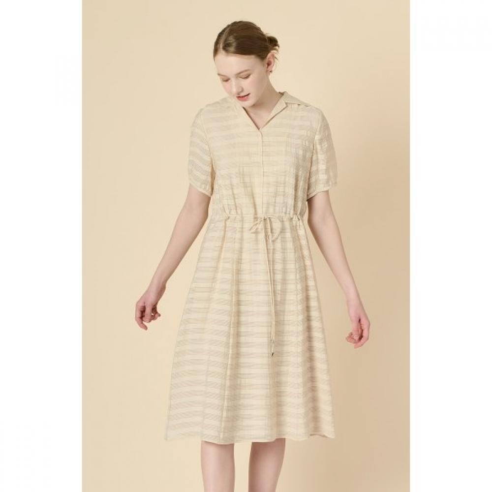 Bcbg Drawstring Dress With Shirt Collar B3m4o622