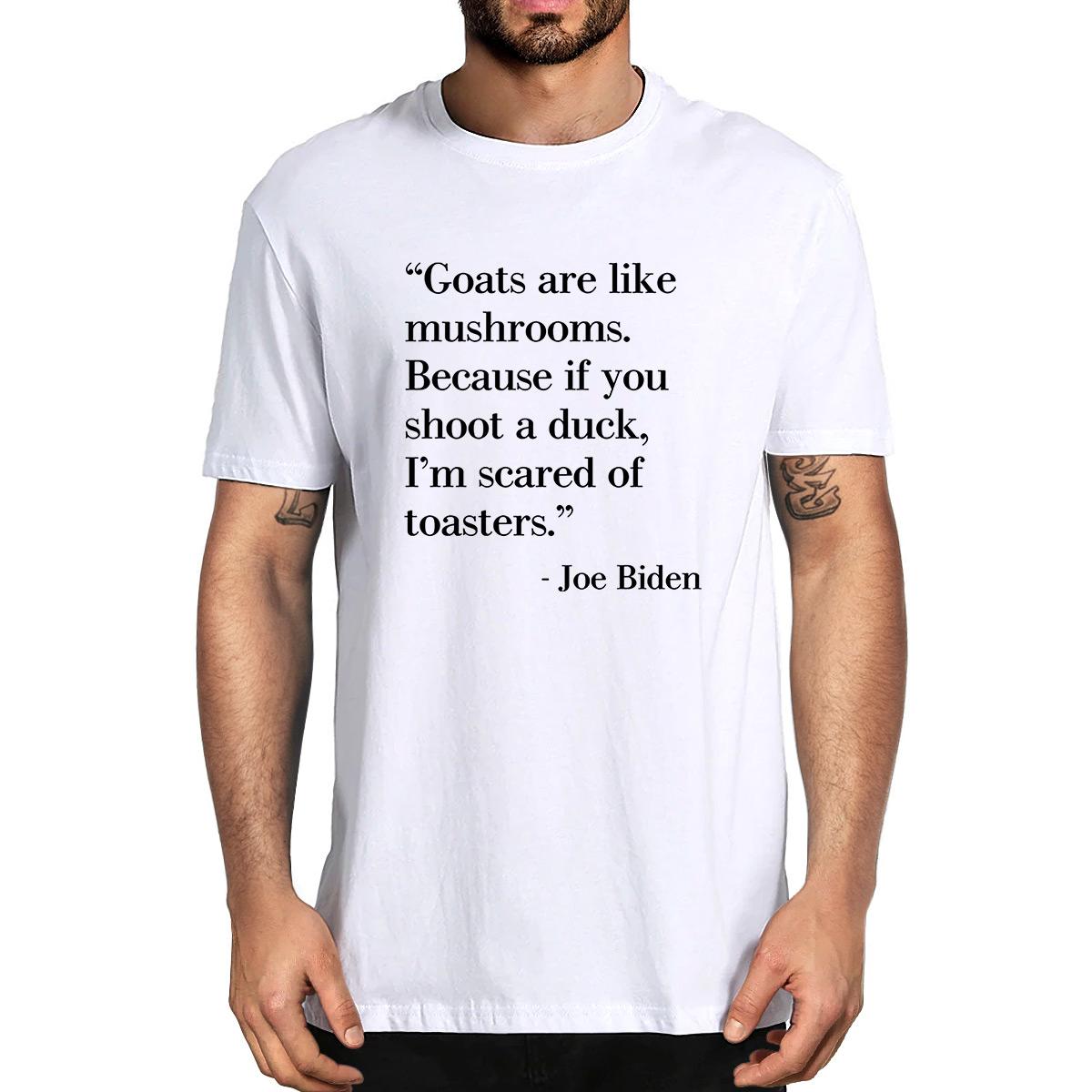 

Футболка с забавными цитатами Джо Байдена, Трамп 2024, политическая летняя мужская новинка, футболка большого размера, женская повседневная уличная одежда XXXL белый