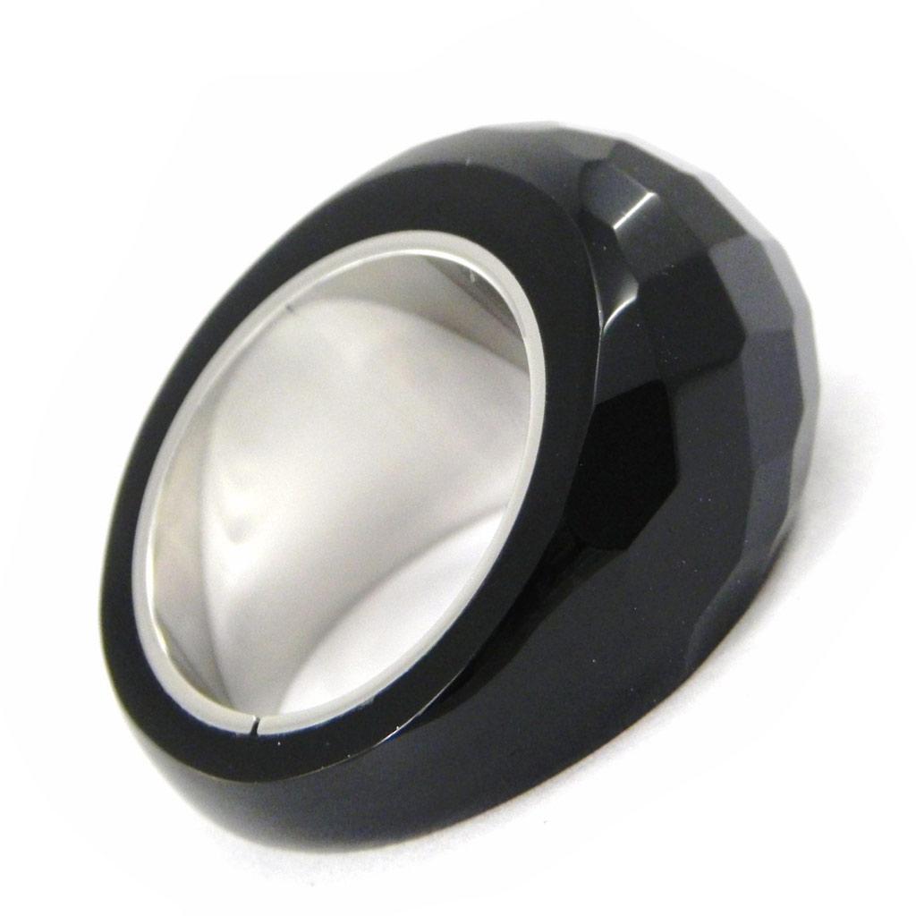 Inel de designer 'Mineralia' agat negru