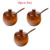 Wooden Salt Cellar Sugar Bowl Pepper Box Salt Seasoning Container Storage Box with Lid and Spoon Wooden Spice Box spice jars