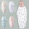 0-6M Newborn Swaddling Sleepsack 100%cotton Baby Swaddle Blanket Wrap Infant Adjustable New Born Sleeping Bag Muslin Blankets