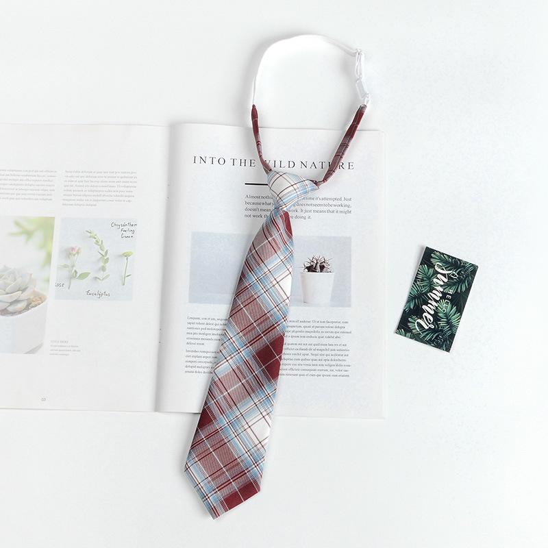 Unisex Preppy Karomuster Japanische Schuluniform Fliege