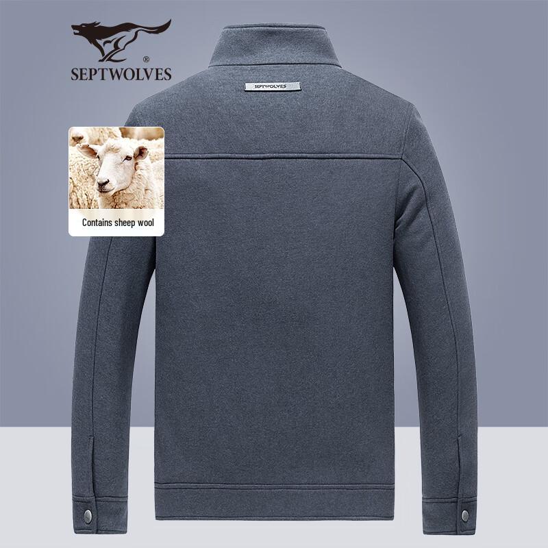 Septwolves Men s Autumn Wool Blend Padded Jacket 3XL