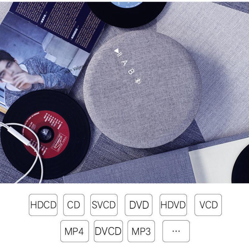 DVD/VCD Player Wireless Bluetooth USB Reading Player Built-in Speaker Rechargeable Audio Player Multi-functional CD Player