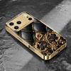 High-end Business Exquisite luxurious Phone Case Electroplated Glass PhoneCase for iPhone 17 16 15 14 13 12 11pm Pro Plus