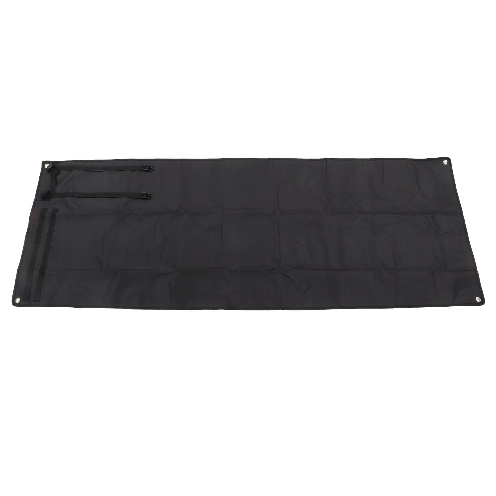 Outdoor Shooting Mat Roll Up Shooting Pad for Field Training Camping Double Sided Water Repellent Black