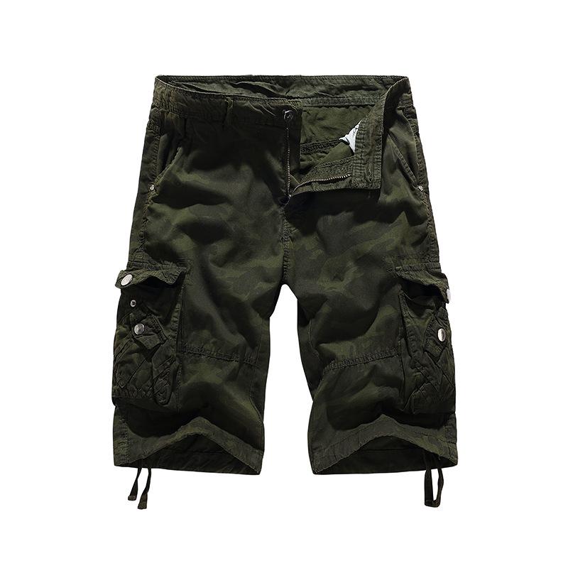 2026 Men's Mid-Length Camouflage Hip Hop Multi-Pocket Skateboard Pants