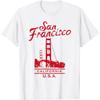 San Francisco Kalifornia Most Golden Gate Koszulka