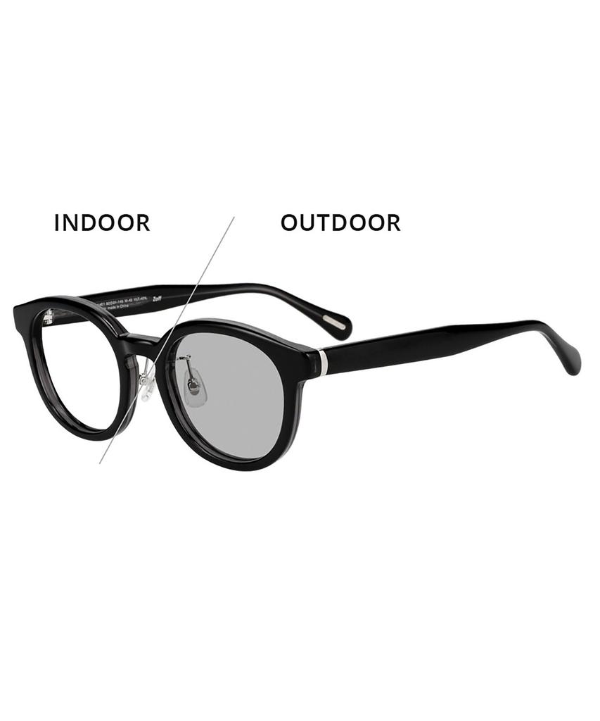Zoff UNITED ARROWS Photochromic Sunglasses Lenses change color in response to UV UNITED ARROWS color black clear UV for both men and [WEB Exclusive]
