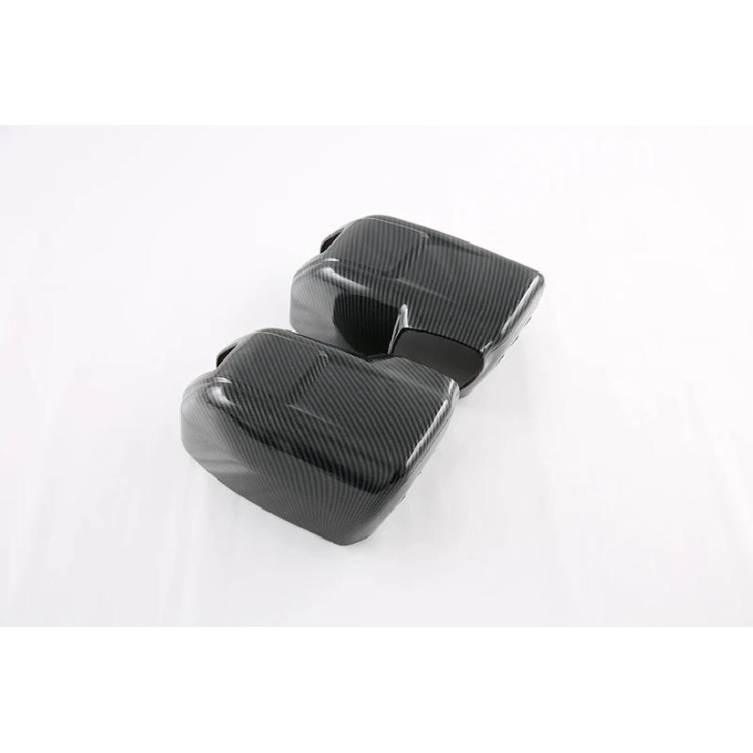 For SsangYong Torres (J100) Carbon Fiber Style Door Side Mirror Cover Trim Rear View Cap Overlay Molding Garnish