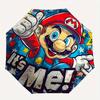 Mario Abenteuer Automatischer Öffnungs-/Schließ-Regenschirm Faltregenschirm, Tragbar Kompakt Perfektes Geschenk für Geburtstag, Weihnachten0809163