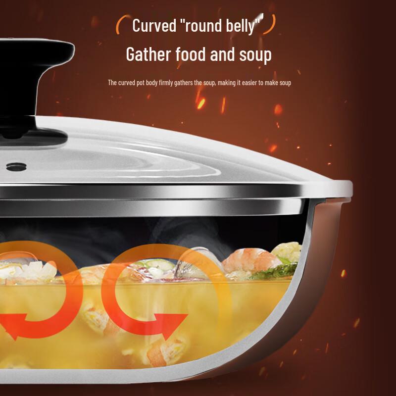 ASD Non-stick Flat-Bottom Stir-fry Pan