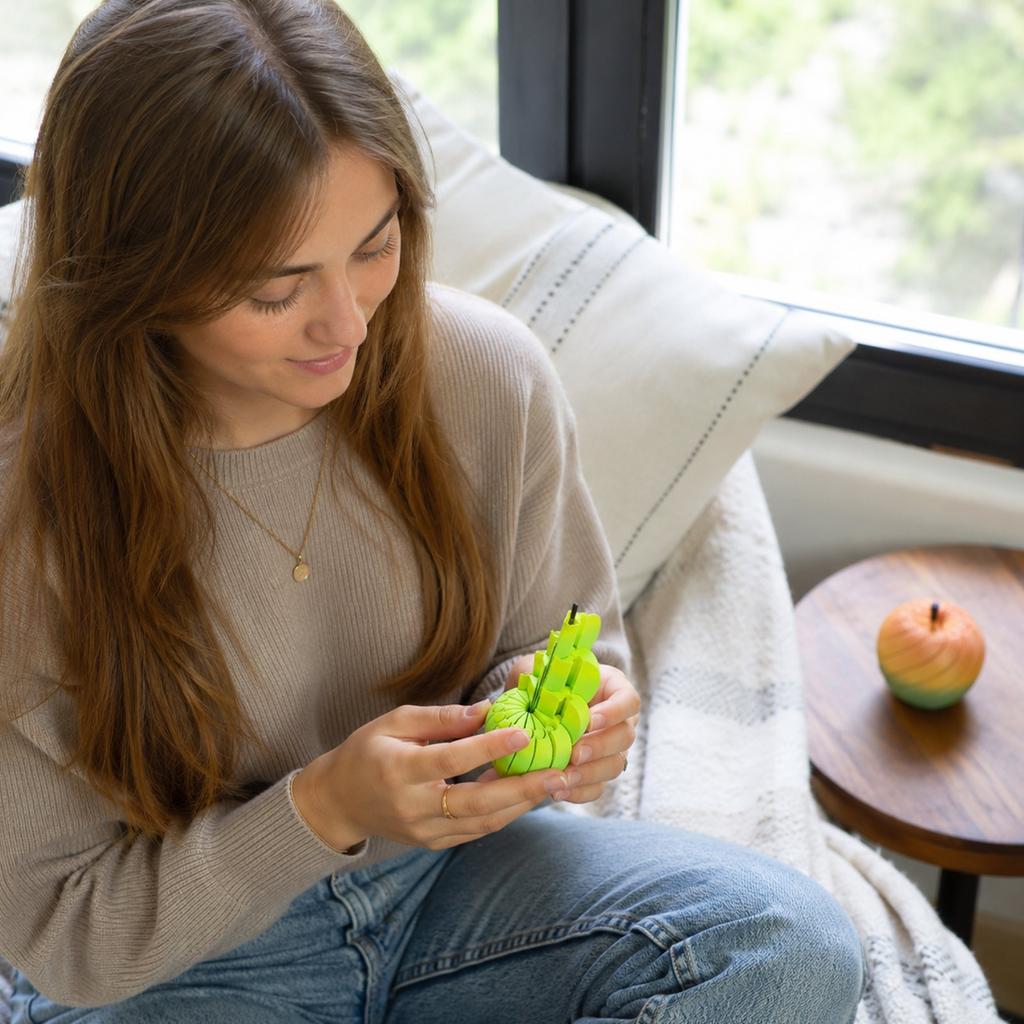 Transformable Stress Relief Toy Fruit Shape Deformable Ball Sensory Fidget Toy for Hand Exercise and Anxiety Reduction