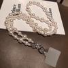 Universal Phone Anti-lost Lanyard Crossbody Necklace Phone Chain Long Beaded Straps For IPhone Xiaomi Samsung Huawei Pendants
