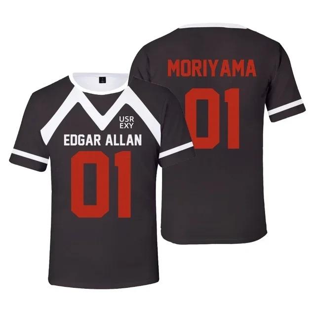 

Новая футболка Foxhole Court Edgar Allan Ravens Lacrosse Jersey для косплея MORIYAMA KNOX 3D для мужчин/женщин, одежда, топы для лакросса XL