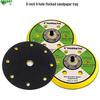 6-inch 6-hole Flocked Sandpaper Pad & Grinder Base Plate with Adhesive