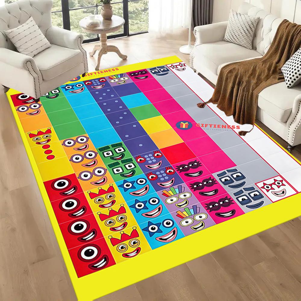 Numberblocks Floor Mat Design for Kitchen Dining Room Entryway Decorate room Antislip Carpet Decorate Offices Gift for Festivals